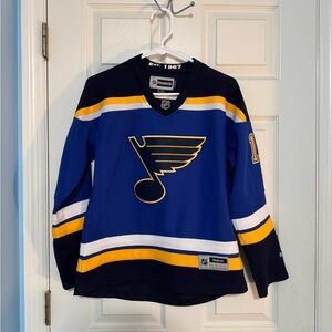 Reebok Women's Navy Blue Hockey Jersey with Yellow & White Accents